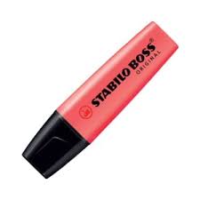 STABILO BOSS ORIGINAL (70/40) FOSFORLU KALEM KIRMIZI