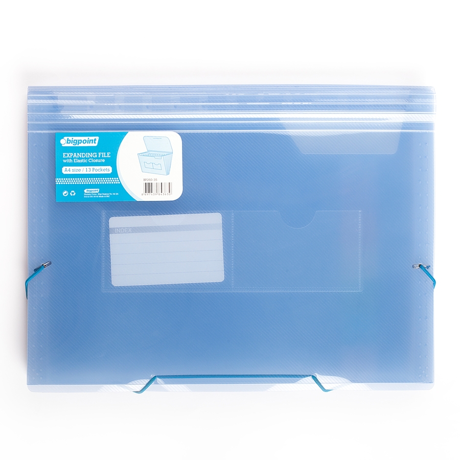 BIGPOINT BP260-35 A4 KORUKLU DOSYA 13 CEPLI MAVI
